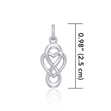 Celtic Infinity with Heart Sterling Silver Charm TCM623 - Jewelry